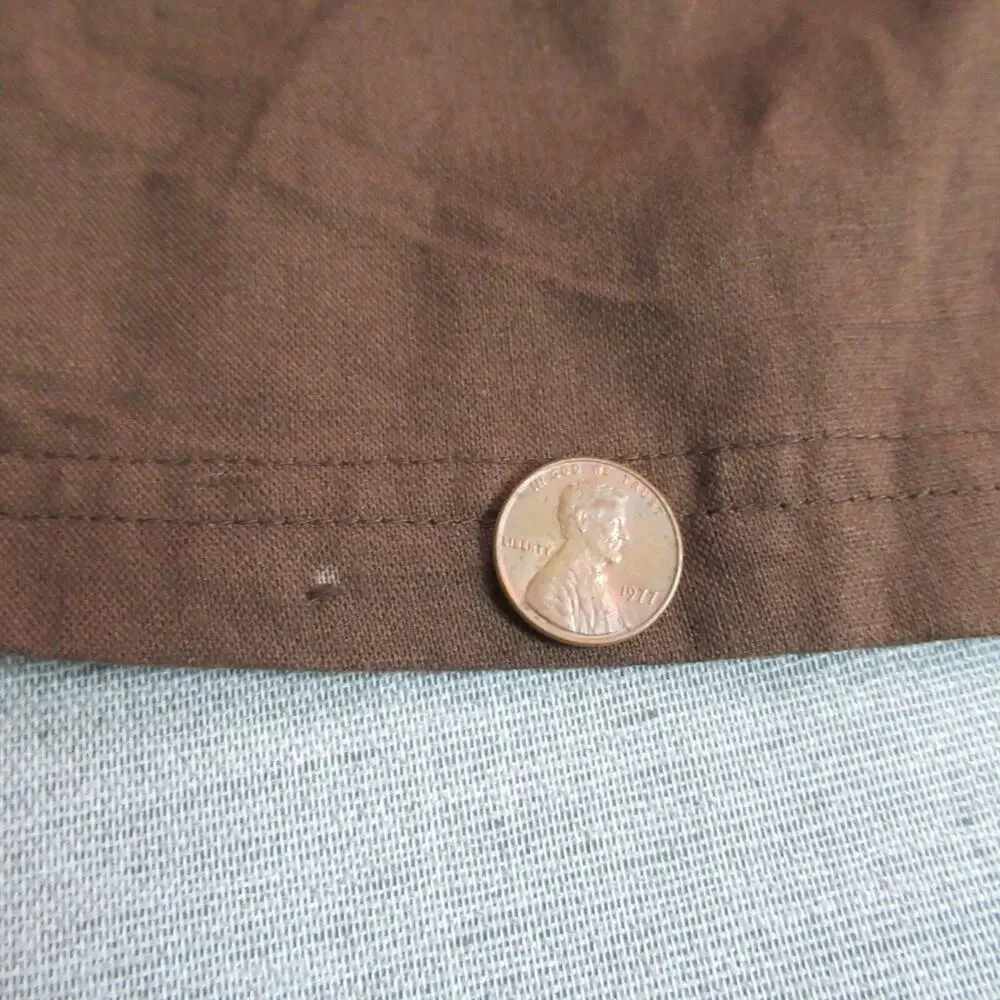Coldwater Creek Skirt Women PL Brown A Line Button Up Country Cottagecore Belted